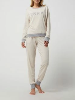DKNY Pyjama Aus Baumwoll-Viskose-Mix - Beige