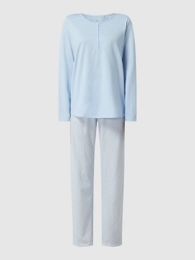 Calida Pyjama Aus Baumwolle - Hellblau 4 Calida Pyjama Aus Baumwolle - Hellblau – Bild 2