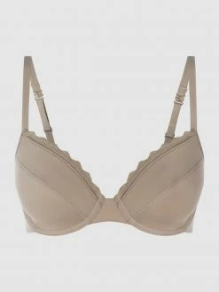 Esprit Bügel-BH Aus Mikrofaser - Taupe