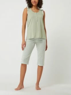 Pinklabel Pyjama Aus Baumwolle - Lindgrün