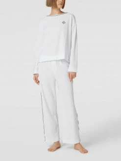 Lauren Ralph Lauren Pyjama Mit Logo-Stitching - Weiß