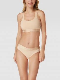 HUGO Bustier Mit Logo-Bund - Beige