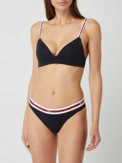 TOMMY HILFIGER BH Mit Label-Details Modell 'Triangle' - Marineblau