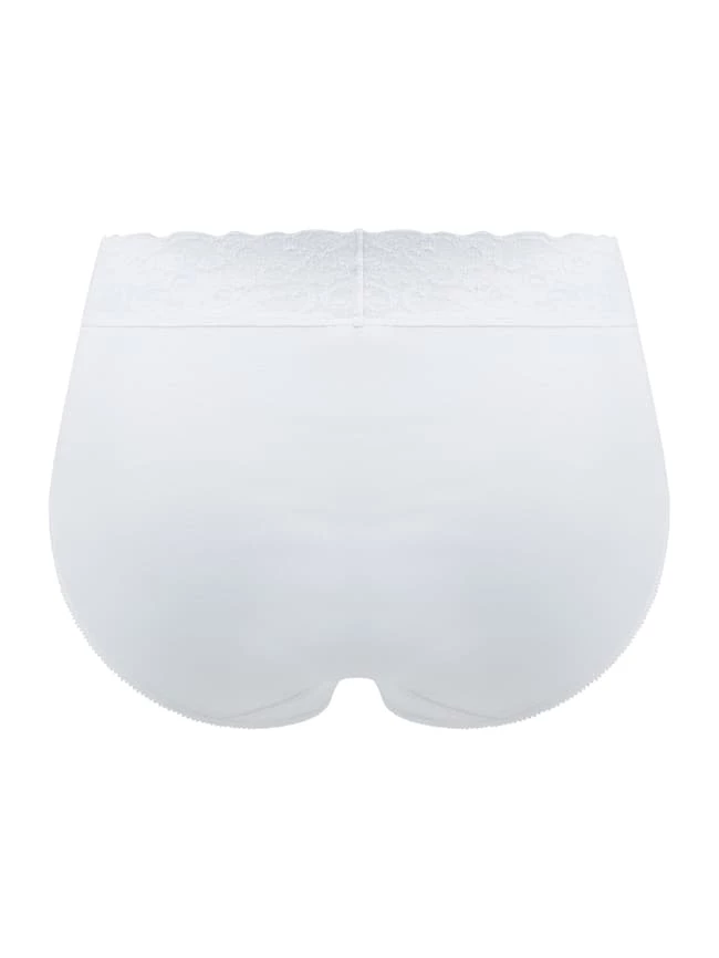 Calida High Waist Slip Aus Merzerisierter Baumwolle Modell 'Daywear Basic' - Weiß 4 Calida High Waist Slip Aus Merzerisierter Baumwolle Modell 'Daywear Basic' - Weiß – Bild 2