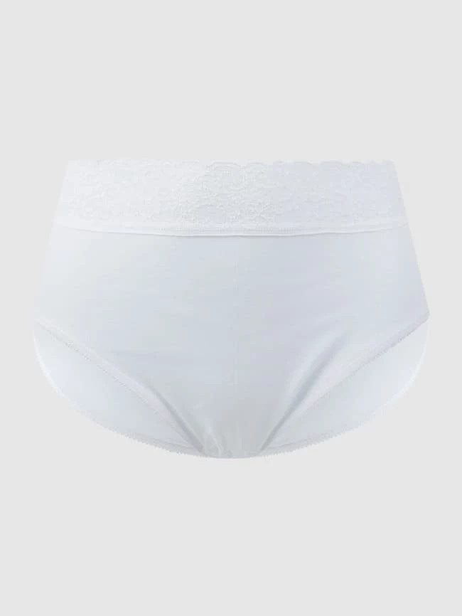 Calida High Waist Slip Aus Merzerisierter Baumwolle Modell 'Daywear Basic' - Weiß 3 Calida High Waist Slip Aus Merzerisierter Baumwolle Modell 'Daywear Basic' - Weiß