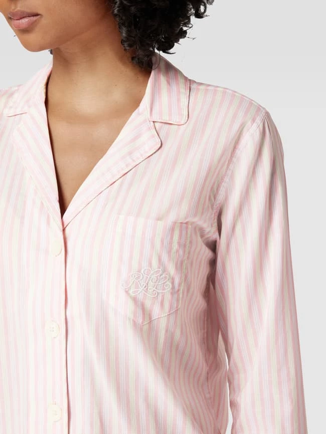 Lauren Ralph Lauren Pyjama Mit Streifenmuster Modell 'COTTON WOVEN' - Pink 5 Lauren Ralph Lauren Pyjama Mit Streifenmuster Modell 'COTTON WOVEN' - Pink – Bild 3