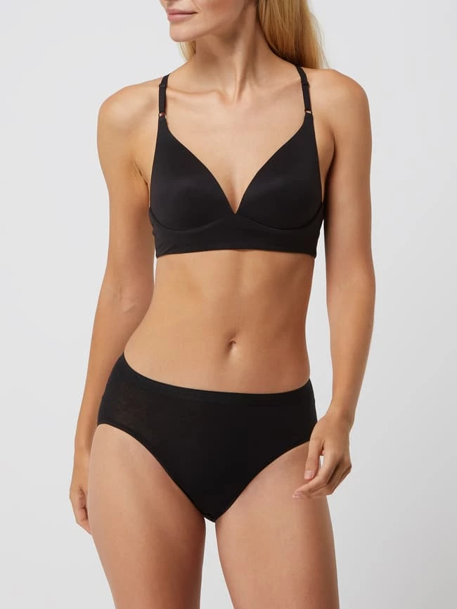 Schiesser Slip Mit Stretch-Anteil - Schwarz 3 Schiesser Slip Mit Stretch-Anteil - Schwarz