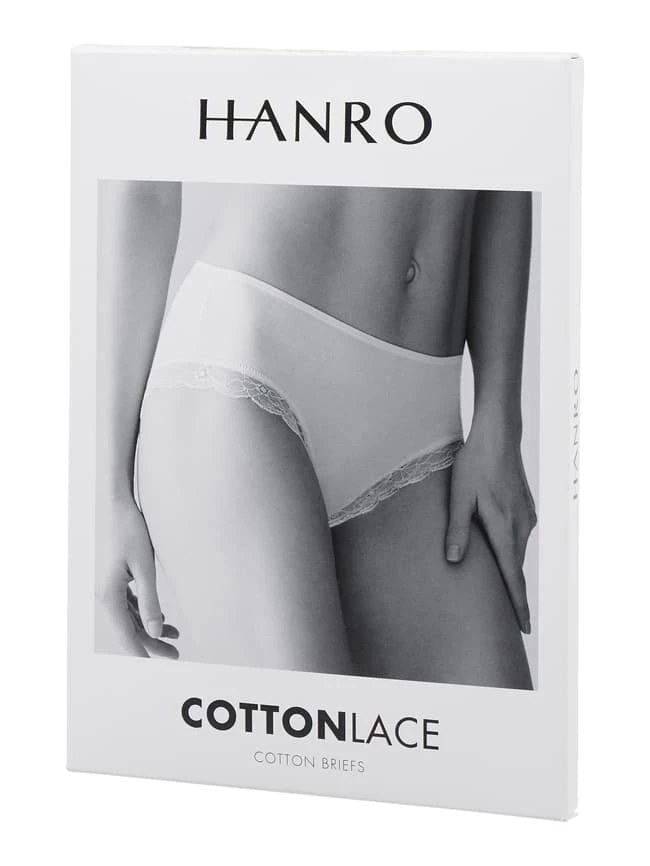 Hanro Slip Mit Stretch-Anteil Modell 'Cotton Lace' - Weiß 4 Hanro Slip Mit Stretch-Anteil Modell 'Cotton Lace' - Weiß – Bild 3