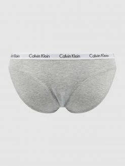 Calvin Klein Underwear Slip Mit Logo-Bund - Silber Meliert