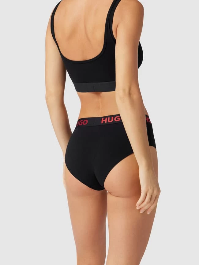HUGO Damen Slip Mit Label-Print - Schwarz 6 HUGO Damen Slip Mit Label-Print - Schwarz – Bild 4