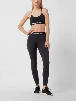 Reebok Active Bustier Mit Stretch-Anteil - Schwarz