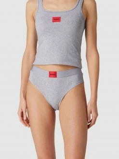 HUGO Slip Mit Label-Patch - Silber Meliert