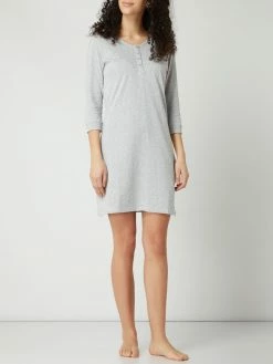 Esprit Nachthemd Mit Viskose-Anteil - Mittelgrau Meliert