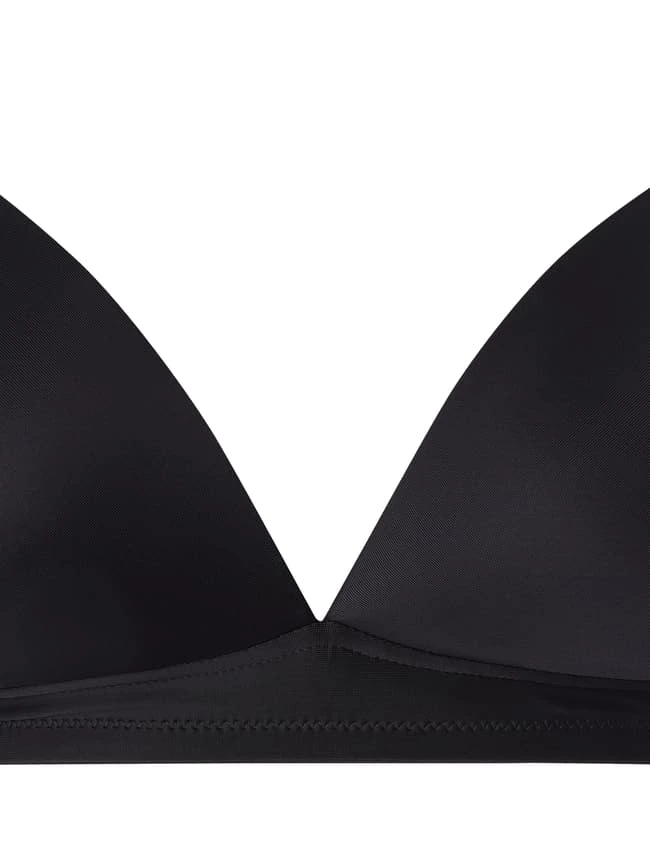 Hanro T-Shirt-BH Aus Satin - Bügellos - Schwarz 5 Hanro T-Shirt-BH Aus Satin - Bügellos - Schwarz – Bild 3