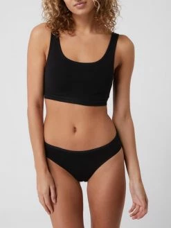 Schiesser Slip Mit Elastischem Bund Im 3er-Pack - Schwarz