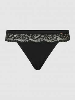 TOMMY HILFIGER Slip Mit Label-Detail Modell 'LACE BIKINI' - Schwarz