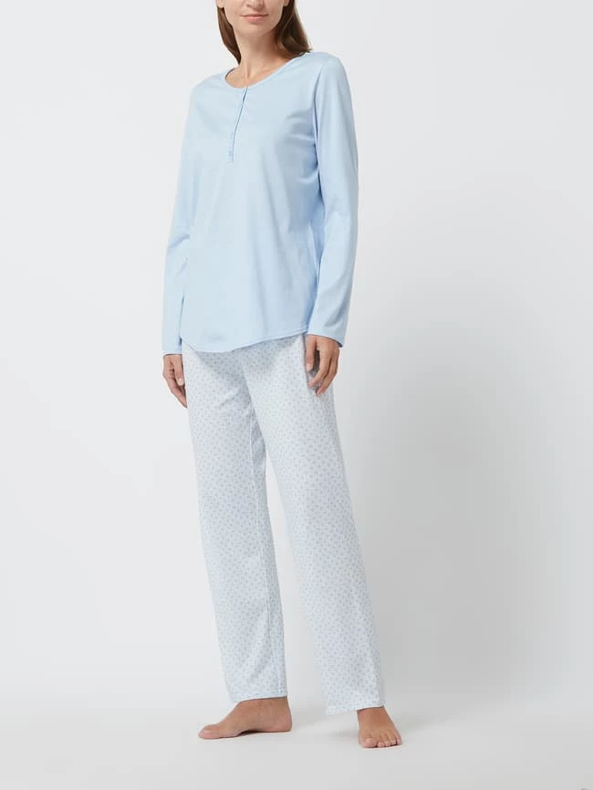Calida Pyjama Aus Baumwolle - Hellblau 3 Calida Pyjama Aus Baumwolle - Hellblau