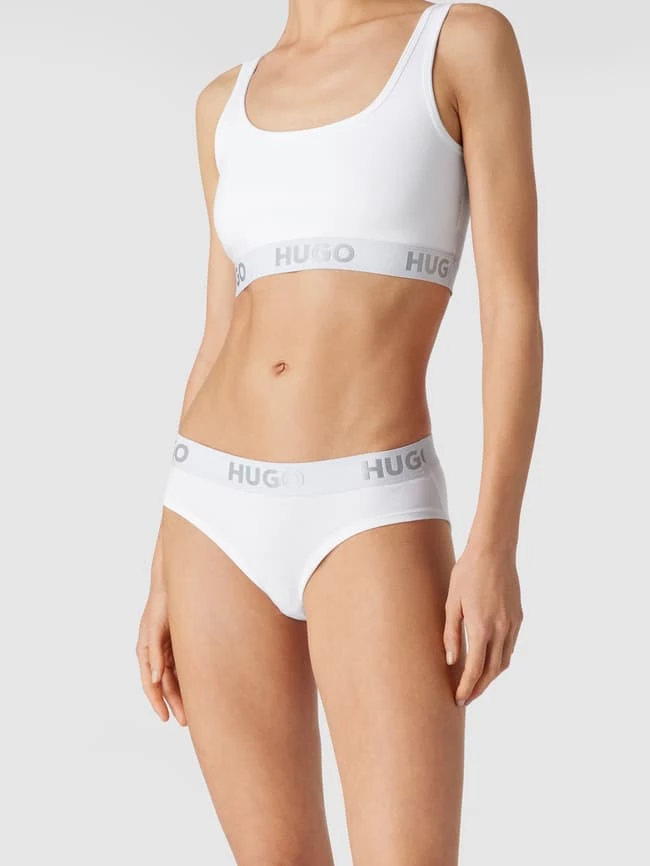 HUGO Slip Mit Logo-Bund - Weiß 3 HUGO Slip Mit Logo-Bund - Weiß