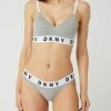 DKNY Bralette Aus Jersey Mit Push-up-Effekt - Mittelgrau Meliert