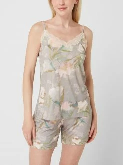 Pinklabel Pyjama Aus Viskose-Elasthan-Mix - Taupe