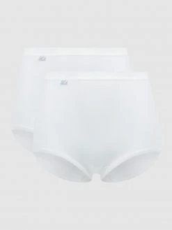 Sloggi Slip Mit Stretch-Anteil Im 2er-Pack Modell 'Maxi' - Weiß
