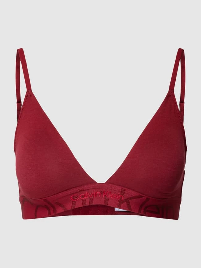 Calvin Klein Underwear BH Mit Label-Detail Modell 'LINED' - Dunkelrot 4 Calvin Klein Underwear BH Mit Label-Detail Modell 'LINED' - Dunkelrot – Bild 2