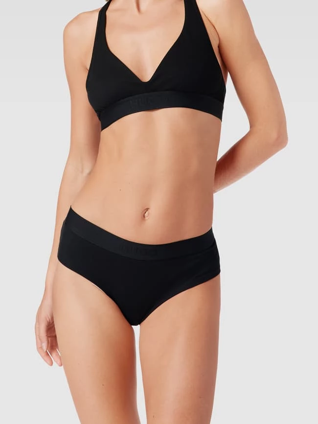 HUGO Slip Mit Elastischem Logo-Bund - Schwarz 3 HUGO Slip Mit Elastischem Logo-Bund - Schwarz