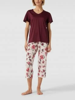 Schiesser Pyjama Mit Floralem Muster - Rosa