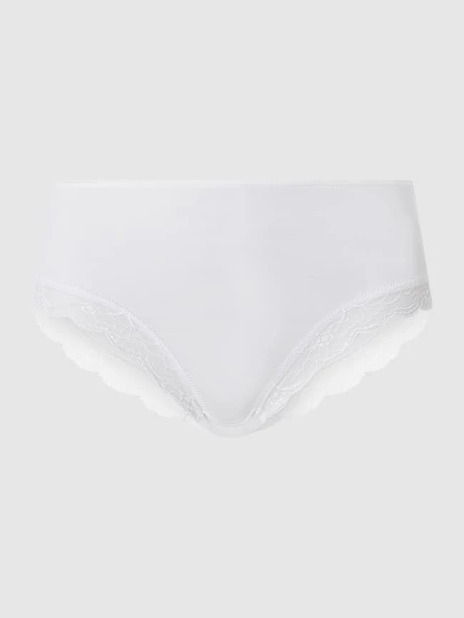 Hanro Slip Mit Stretch-Anteil Modell 'Cotton Lace' - Weiß 3 Hanro Slip Mit Stretch-Anteil Modell 'Cotton Lace' - Weiß – Bild 2