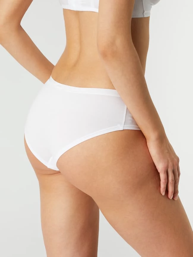 Hanro Slip Mit Stretch-Anteil Modell 'Cotton Sensation' - Weiß 7 Hanro Slip Mit Stretch-Anteil Modell 'Cotton Sensation' - Weiß – Bild 5