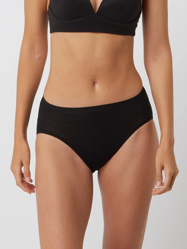 Schiesser Slip Mit Stretch-Anteil - Schwarz 5 Schiesser Slip Mit Stretch-Anteil - Schwarz – Bild 3