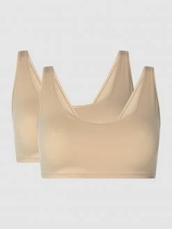 Skiny Bustier Aus Mikrofaser Im 2er-Pack - One Size - Beige