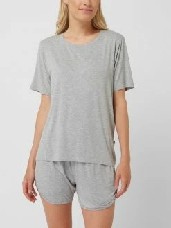 Seidensticker Pyjama Mit Kurzen Ärmeln - Silber Meliert