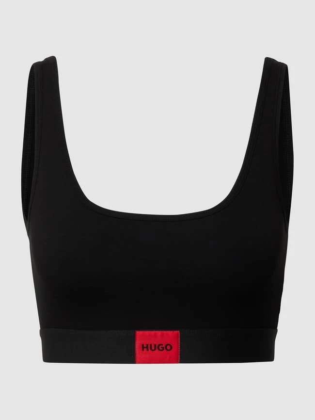 HUGO Bustier Mit Label-Patch - Schwarz 4 HUGO Bustier Mit Label-Patch - Schwarz – Bild 2