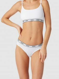 HUGO Slip Mit Label-Print Im 3er-Pack - Weiß