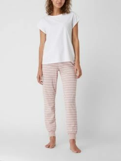 Esprit Pyjama-Hose Mit Streifenmuster - Rosa