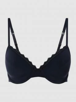 Esprit Bügel-BH Aus Mikrofaser - Marineblau