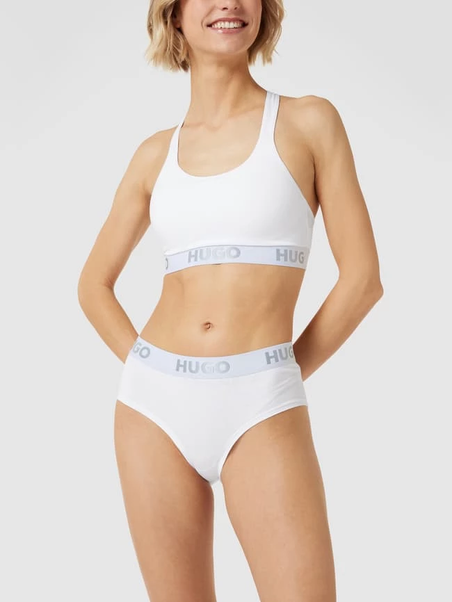 HUGO Bustier Mit Logo-Bund - Weiß 3 HUGO Bustier Mit Logo-Bund - Weiß