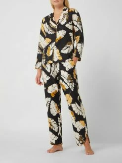 Cyberjammies Pyjama-Oberteil Mit Allover-Muster Modell 'Annie' - Schwarz