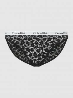 Calvin Klein Underwear Slip Aus Spitze - Schwarz
