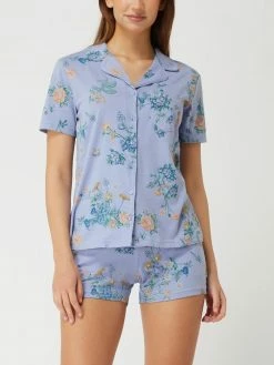 LASCANA Pyjama Mit Floralem Muster - Flieder