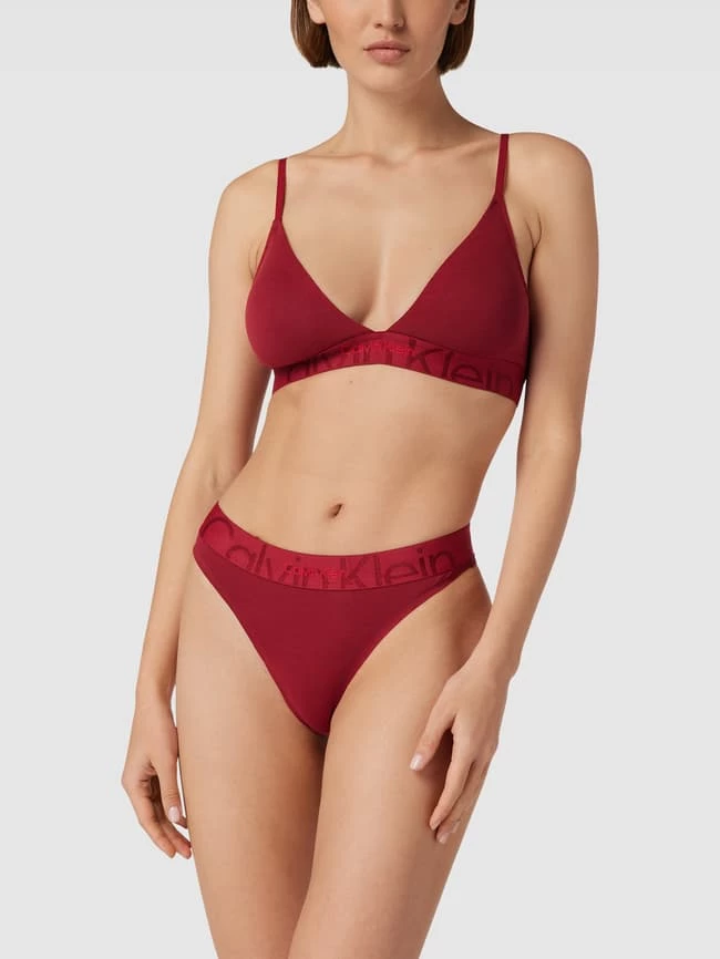Calvin Klein Underwear BH Mit Label-Detail Modell 'LINED' - Dunkelrot 3 Calvin Klein Underwear BH Mit Label-Detail Modell 'LINED' - Dunkelrot