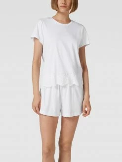 Lauren Ralph Lauren Pyjama Mit Lochstickereien - Weiß