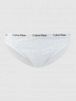 Calvin Klein Underwear Slip Aus Spitze - Weiß