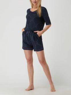 JOOP! BODYWEAR Lounge-Oberteil Mit Allover-Muster - Marineblau