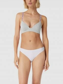 TOMMY HILFIGER BH Mit Label-Details Modell 'Triangle' - Hellgrau Meliert