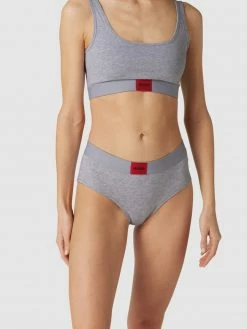 HUGO Slip Mit Label-Patch Modell 'Hipster Red Label' - Silber Meliert