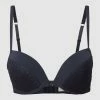 Esprit Push-up-BH Mit Spitzenbesatz - Blau