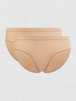 Skiny Slip Aus Mikrofaser Im 2er-Pack - Beige