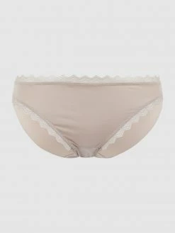 Esprit Slip Aus Mikrofaser - Taupe